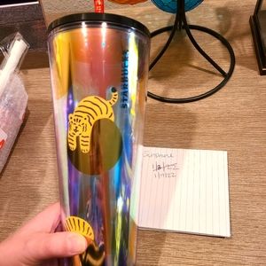 Starbucks Rare Tiger Lunar year Venti iridescent tumbler